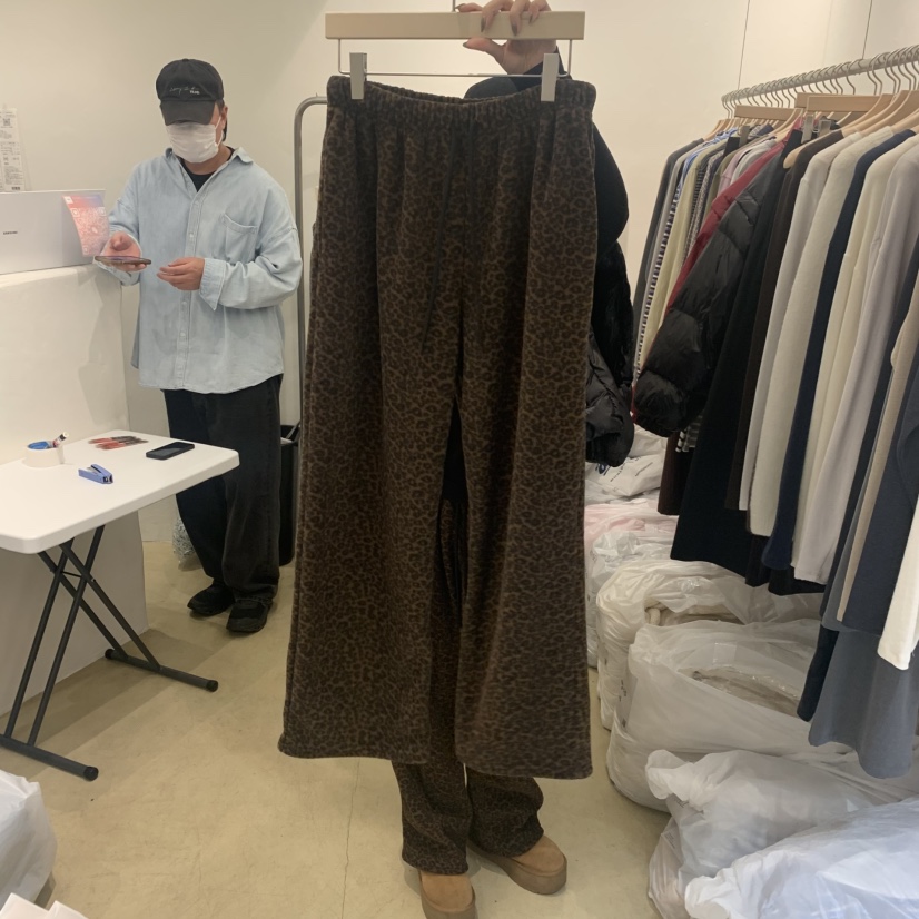 MUNSELL韓國代購㊣女裝新品真品推薦熱賣職業時尚休閑褲豹紋MUNSELL休閑褲圖色2