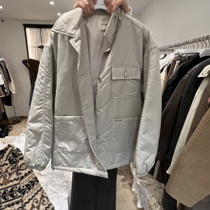 VENIR-a東大門㊣實拍女士新品職業25秋冬真品時尚推薦夾克棉VENIR-a夾克圖色1