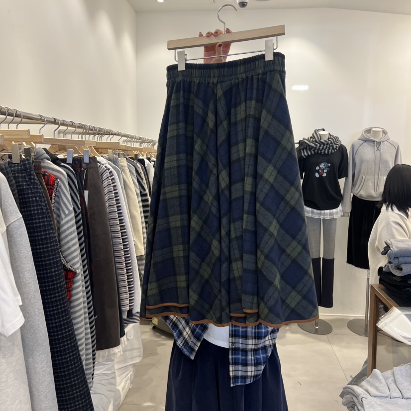 TAN&amp;COMO東大門㊣直郵女士新款推薦人氣25秋冬半身裙中短裙tan-COMO半身裙/中短裙