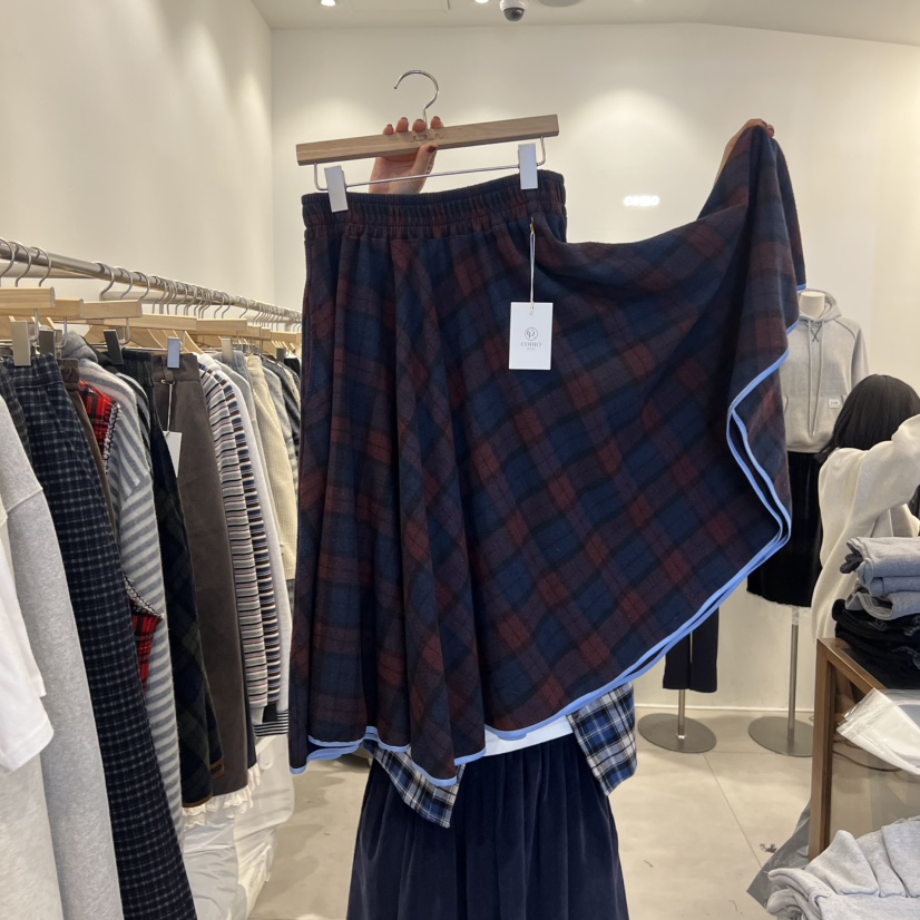 TAN&amp;COMO東大門㊣直郵女士新款推薦人氣25秋冬半身裙中短裙tan-COMO半身裙/中短裙