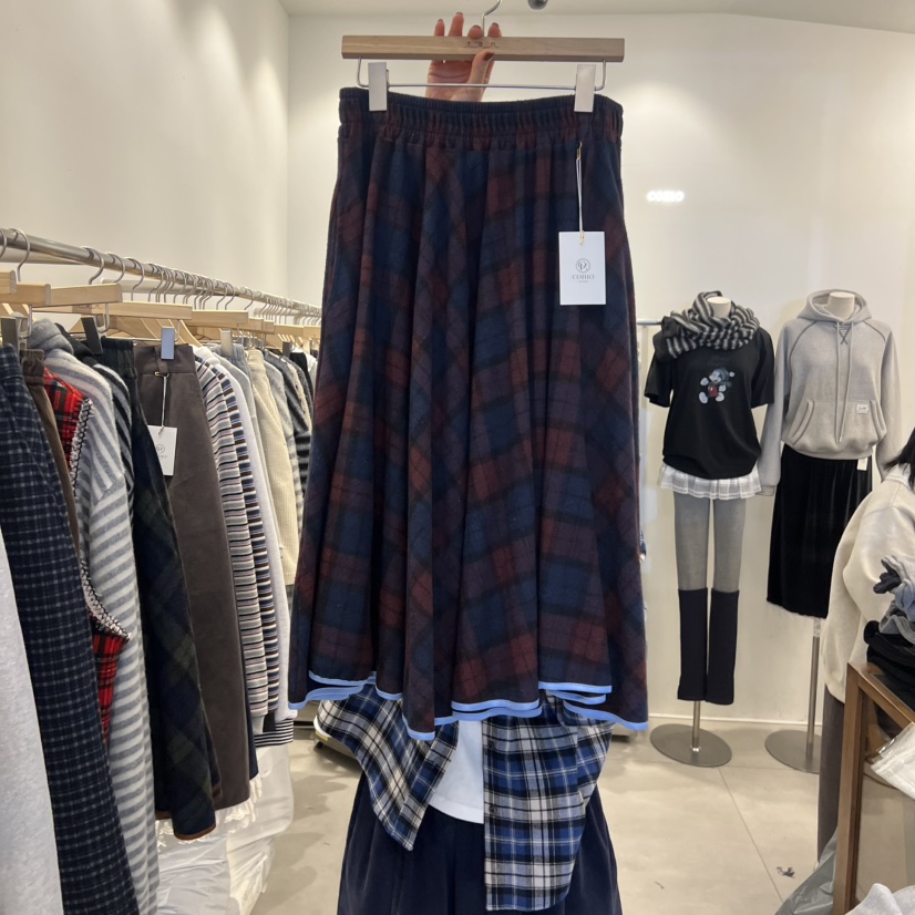 TAN&amp;COMO東大門㊣直郵女士新款推薦人氣25秋冬半身裙中短裙tan-COMO半身裙/中短裙圖色2