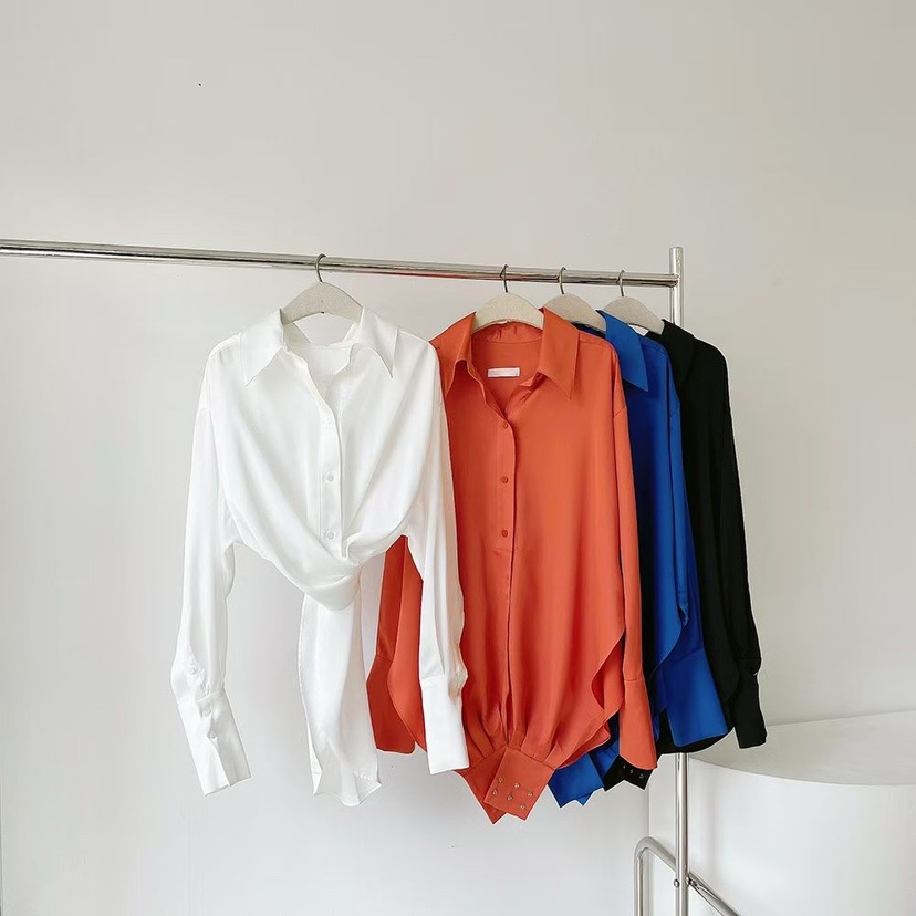 RIJINA東大門㊣實拍女士新款熱賣時尚25秋冬推薦襯衫蕾絲衫RIJINA襯衫/蕾絲衫