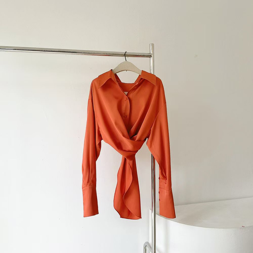 RIJINA東大門㊣實拍女士新款熱賣時尚25秋冬推薦襯衫蕾絲衫RIJINA襯衫/蕾絲衫圖色2