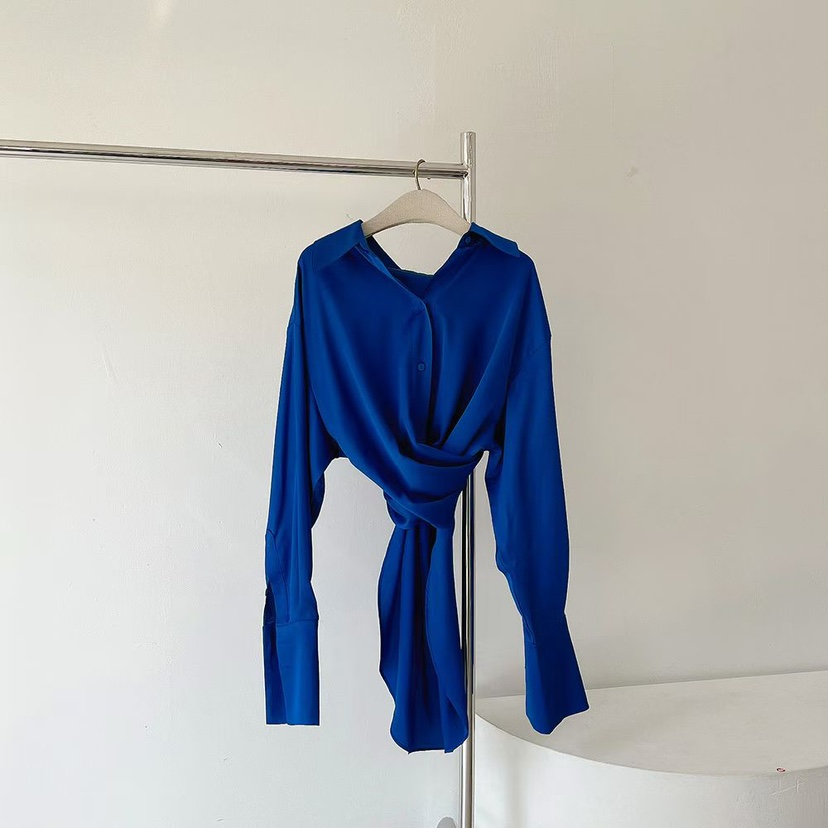 RIJINA東大門㊣實拍女士新款熱賣時尚25秋冬推薦襯衫蕾絲衫RIJINA襯衫/蕾絲衫圖色3