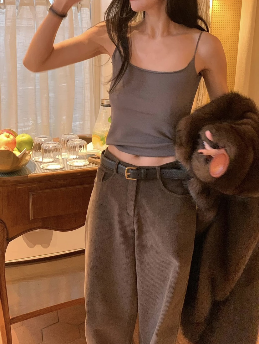 OUTFIT韓國代購㊣女裝新款人氣熱賣推薦真品休閑時尚吊帶背心OUTFIT吊帶/背心