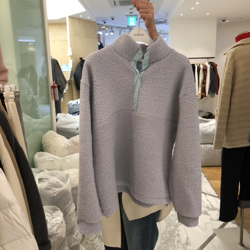 ALMOND東大門㊣直郵女裝新品休閑職業熱賣真品推薦衛衣羊毛ALMOND衛衣圖色3