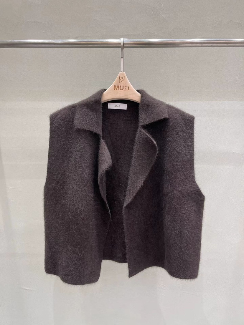 THE MUI韓國代購㊣女裝新品推薦真品時尚休閑職業25秋冬馬甲THE MUI馬甲圖色2