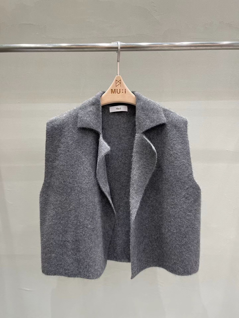 THE MUI韓國代購㊣女裝新品推薦真品時尚休閑職業25秋冬馬甲THE MUI馬甲圖色3