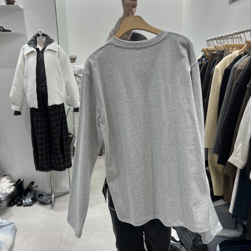 ANN MARGRET韓國代購㊣女士新款職業長袖T恤棉GRETA.Y長袖T恤