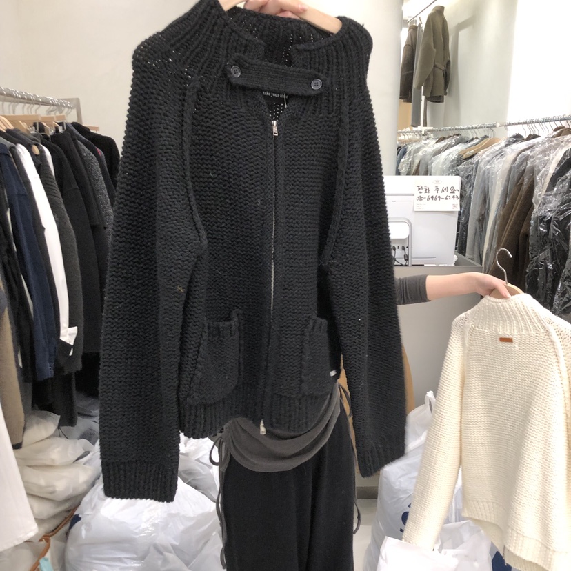 TAKE YOUE TIME韓國代購㊣女士新品人氣真品毛衣手工針織TAKE YOUE TIME毛衣圖色2