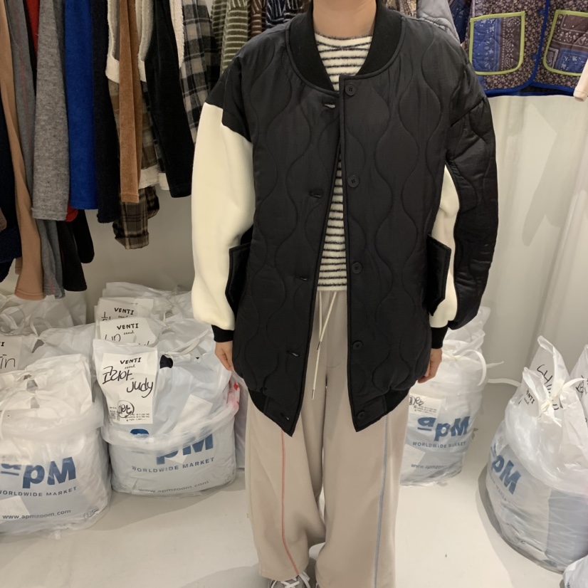 VENTI東大門㊣代購女裝新品人氣25秋冬推薦夾克史努比絎縫棉VENTI夾克圖色3