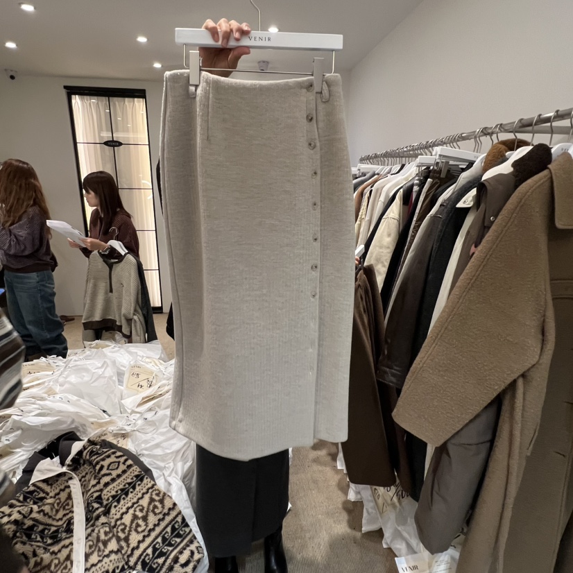 VENIR-a韓國直郵㊣女士新品時尚推薦真品休閑職業人氣長裙VENIR-a長裙圖色1