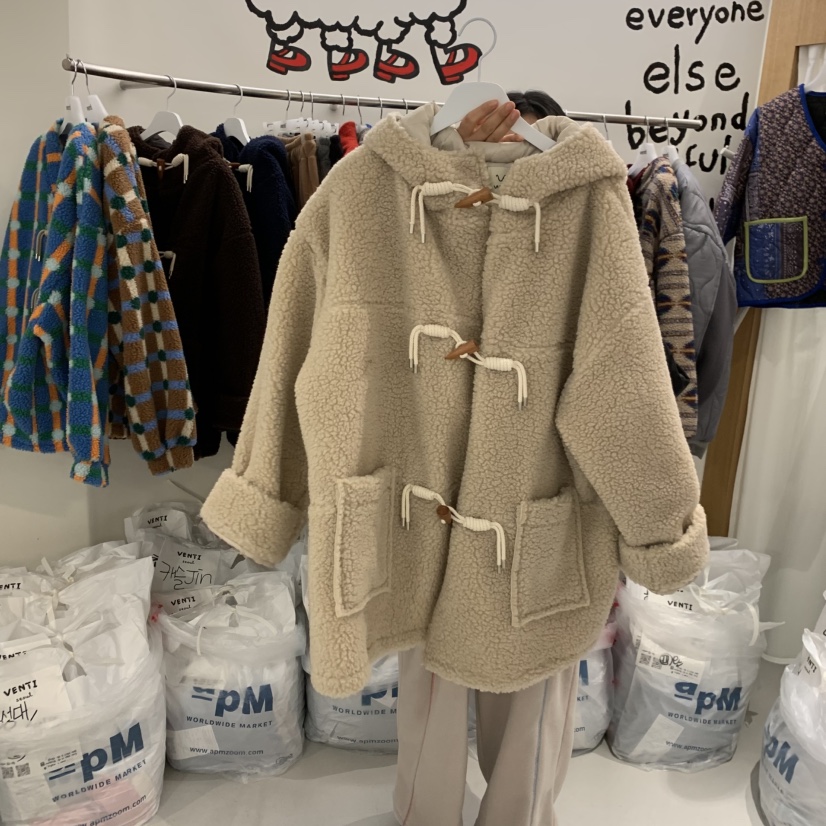 VENTI東大門㊣實拍女裝新款時尚25秋冬推薦真品中長款大衣羊毛VENTI中長款大衣圖色1