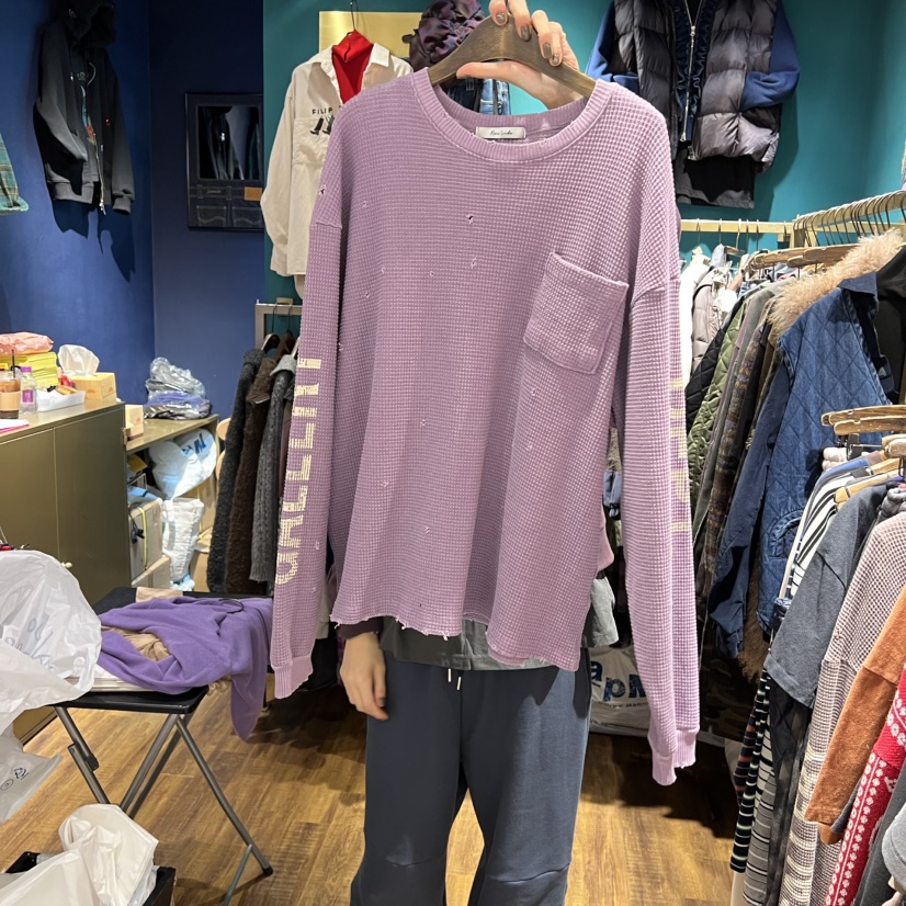 MERCI LINDA韓國代購㊣女士新品職業人氣休閑熱賣推薦長袖T恤MERCI LINDA長袖T恤圖色1