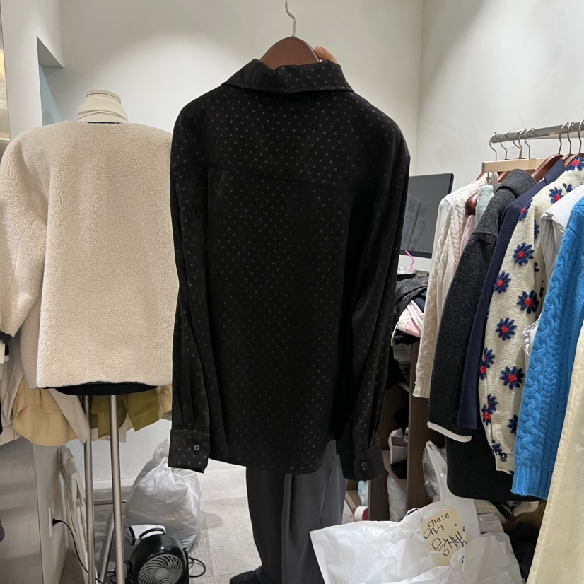 CHAE韓國直郵㊣女裝新款推薦時尚人氣25秋冬襯衫蕾絲衫高領CHAE襯衫/蕾絲衫