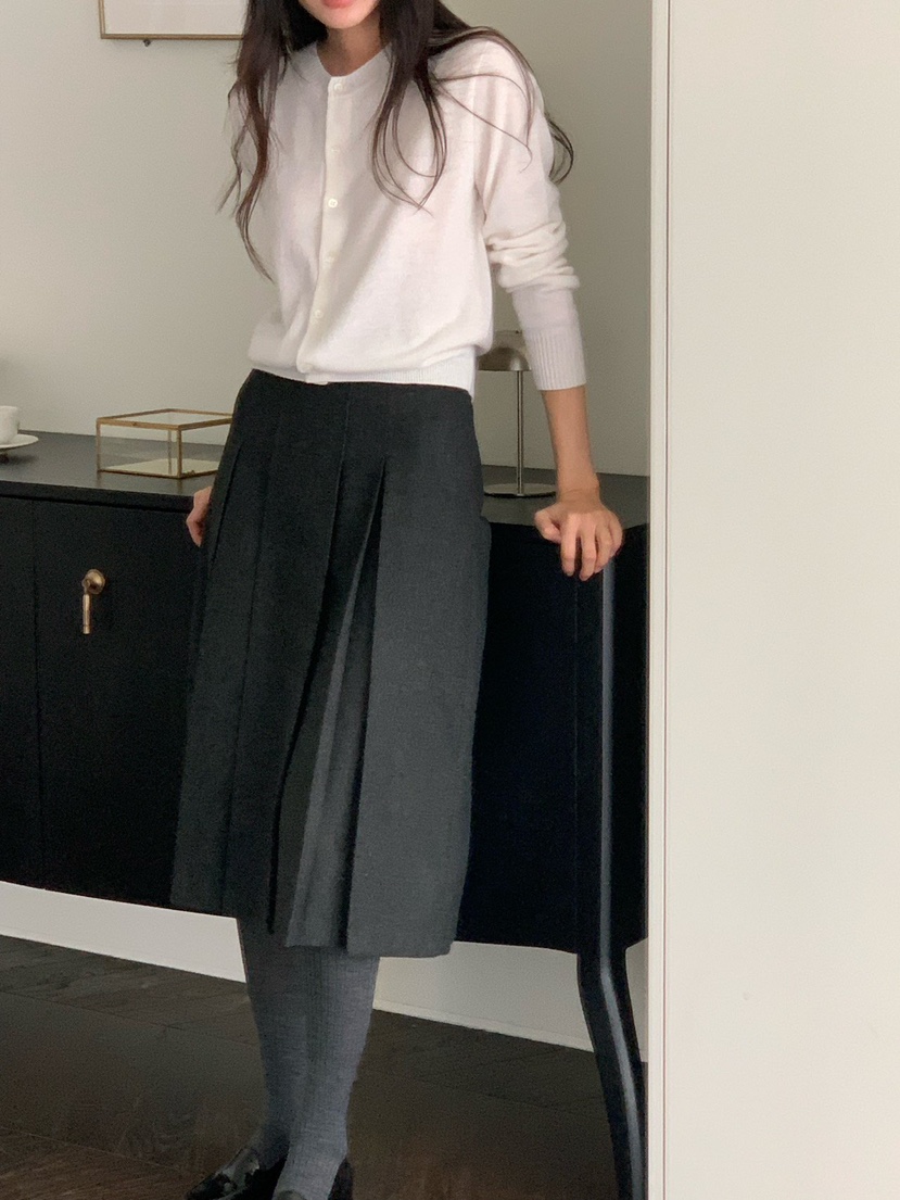 OUR-A韓國代購㊣女裝新品職業熱賣推薦人氣25秋冬半身裙中短裙OUR/NOVAE半身裙/中短裙