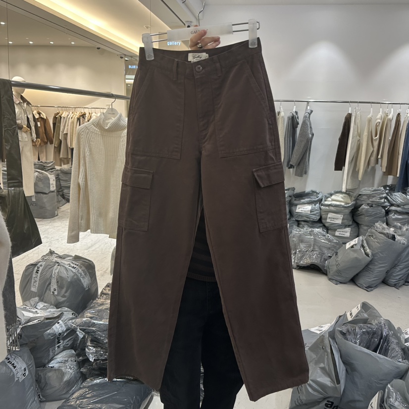 GALLERY-P東大門㊣實拍女裝新款25秋冬熱賣職業休閑褲工裝褲GALLERY-P休閑褲圖色3