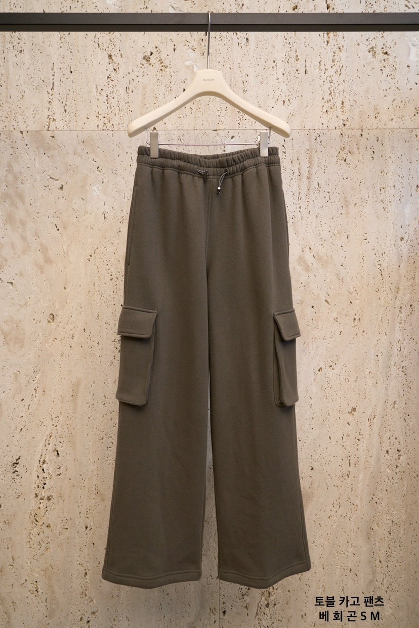 BLOSSOM韓國代購㊣女士新款25秋冬推薦人氣休閑褲工裝褲加絨BLOSSOM休閑褲圖色2