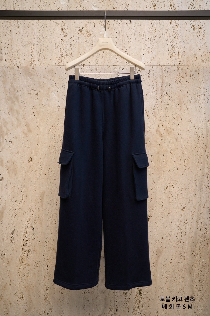 BLOSSOM韓國代購㊣女士新款25秋冬推薦人氣休閑褲工裝褲加絨BLOSSOM休閑褲圖色3