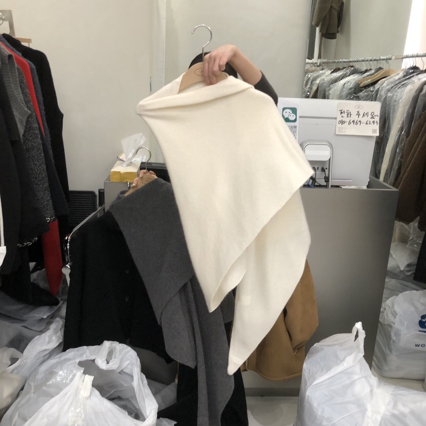 TAKE YOUE TIME韓國代購㊣女士新款人氣休閑熱賣圍巾披肩TAKE YOUE TIME圍巾/披肩圖色1