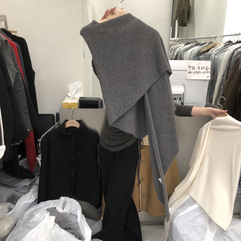 TAKE YOUE TIME韓國代購㊣女士新款人氣休閑熱賣圍巾披肩TAKE YOUE TIME圍巾/披肩圖色2