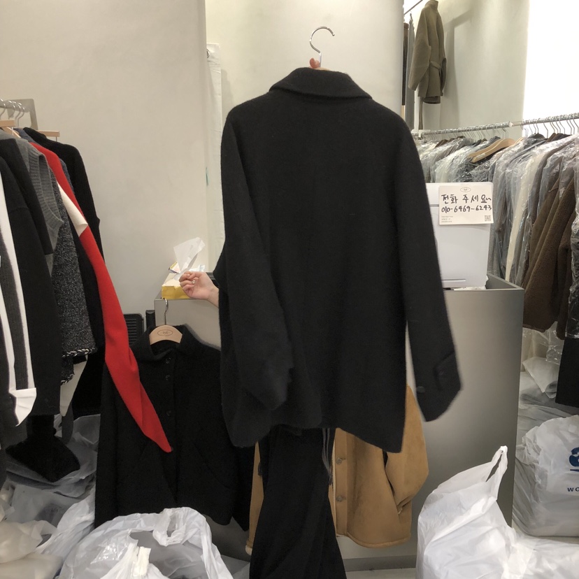 TAKE YOUE TIME東大門㊣實拍女士新款時尚休閑中長款大衣TAKE YOUE TIME中長款大衣