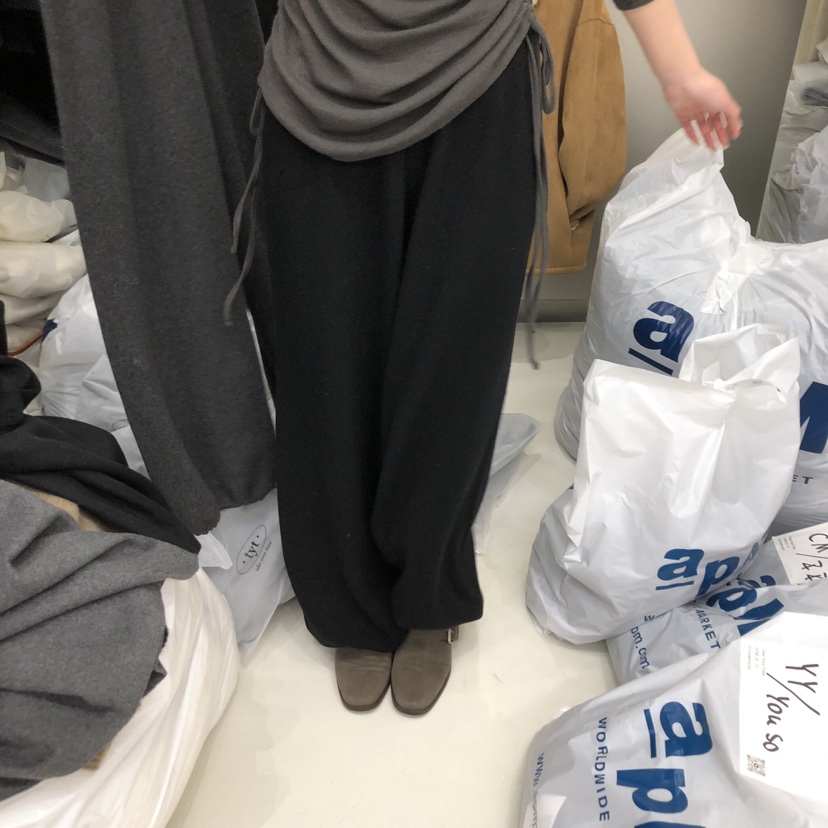 TAKE YOUE TIME東大門㊣代購女士新品時尚熱賣休閑褲闊腿褲TAKE YOUE TIME休閑褲圖色1