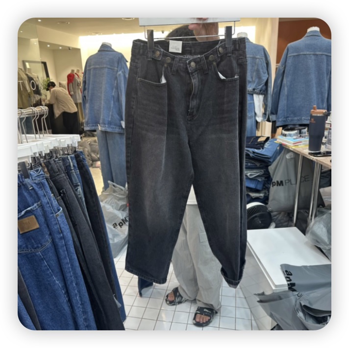 ITZEL東大門㊣代購女士新款熱賣人氣推薦25秋冬休閑牛仔褲加絨ITZEL牛仔褲圖色2