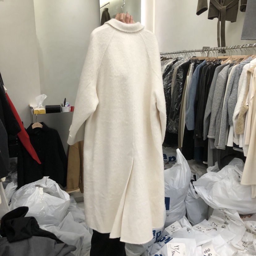 TAKE YOUE TIME韓國直郵㊣女裝新品推薦職業中長款大衣手工TAKE YOUE TIME中長款大衣