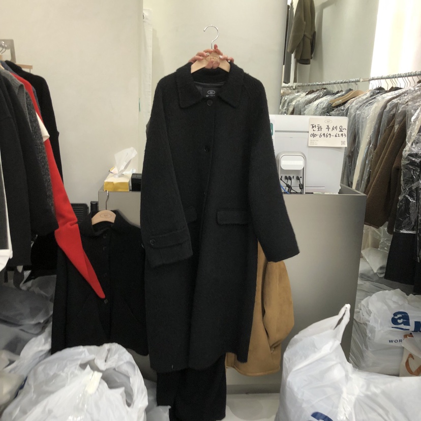 TAKE YOUE TIME韓國直郵㊣女裝新品推薦職業中長款大衣手工TAKE YOUE TIME中長款大衣圖色2