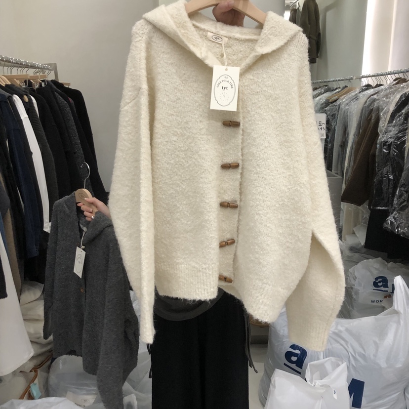 TAKE YOUE TIME東大門㊣直郵女士新品職業推薦毛衣開衫連帽TAKE YOUE TIME毛衣圖色1