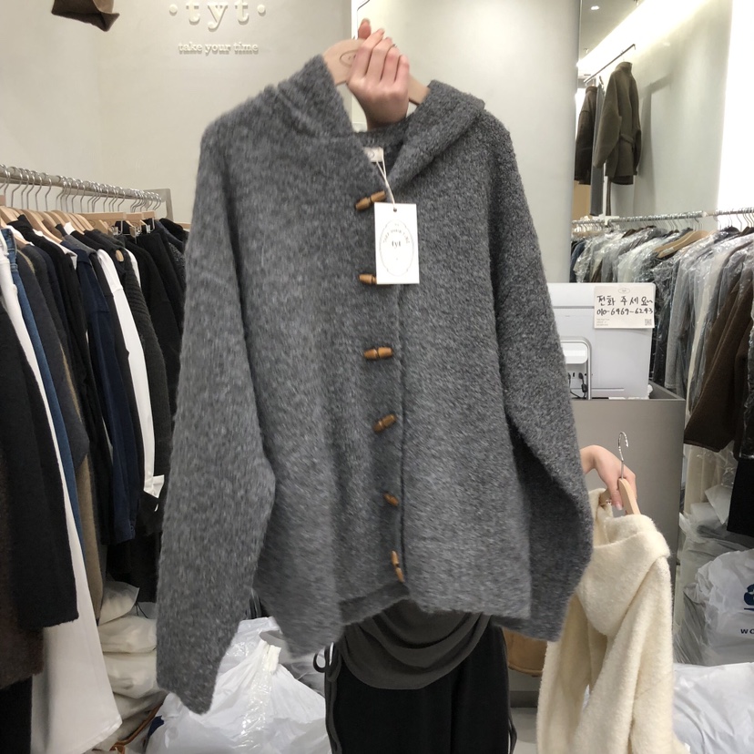 TAKE YOUE TIME東大門㊣直郵女士新品職業推薦毛衣開衫連帽TAKE YOUE TIME毛衣圖色2