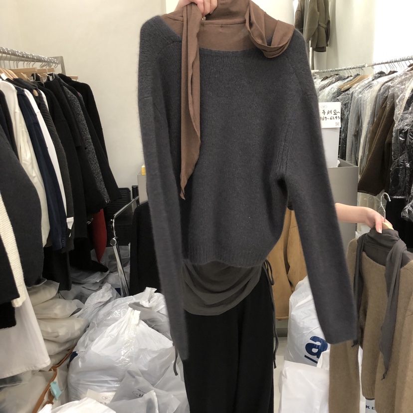 TAKE YOUE TIME韓國直郵㊣女士新品人氣毛衣不含內搭安哥拉V領開衫TAKE YOUE TIME毛衣