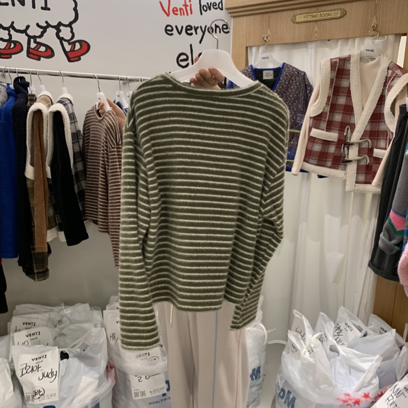 VENTI東大門㊣代購女裝新款時尚人氣職業25秋冬推薦長袖T恤VENTI長袖T恤