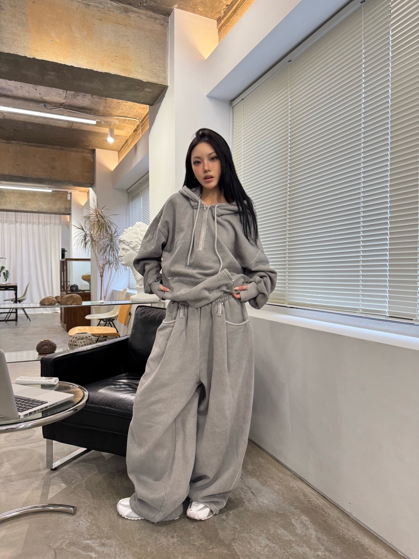 SEEOT東大門㊣實拍女士新品休閑推薦熱賣時尚休閑褲男女同款SEEOT休閑褲圖色2