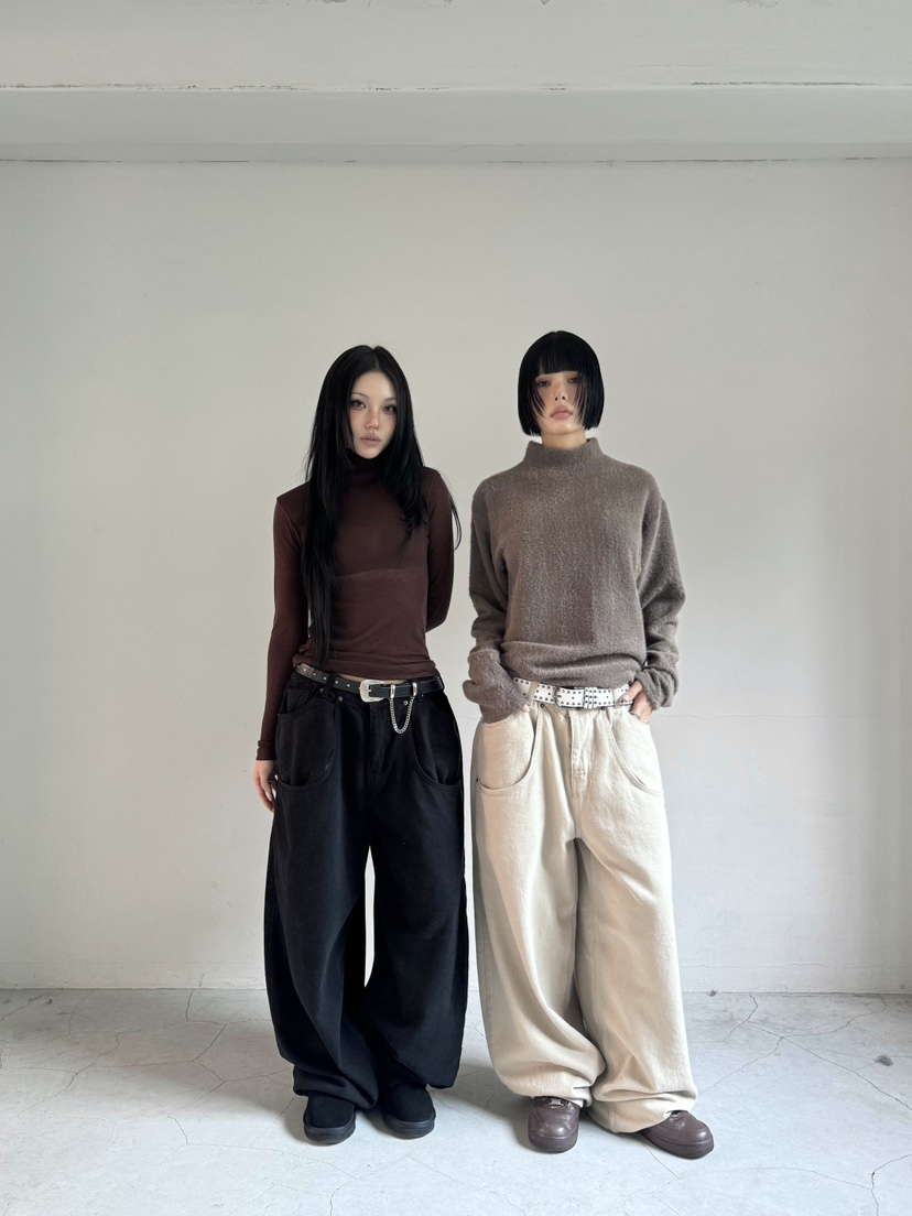 SEEOT東大門㊣代購女裝新款職業休閑針織衫男女同款毛絨短款SEEOT針織衫