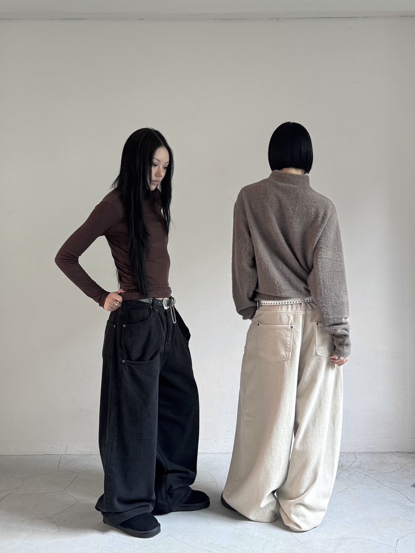 SEEOT東大門㊣代購女裝新款職業休閑針織衫男女同款毛絨短款SEEOT針織衫