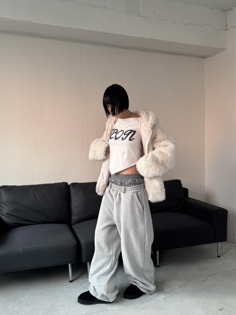 SEEOT東大門㊣直郵女裝新品25秋冬人氣推薦休閑褲男女同款寬松SEEOT休閑褲