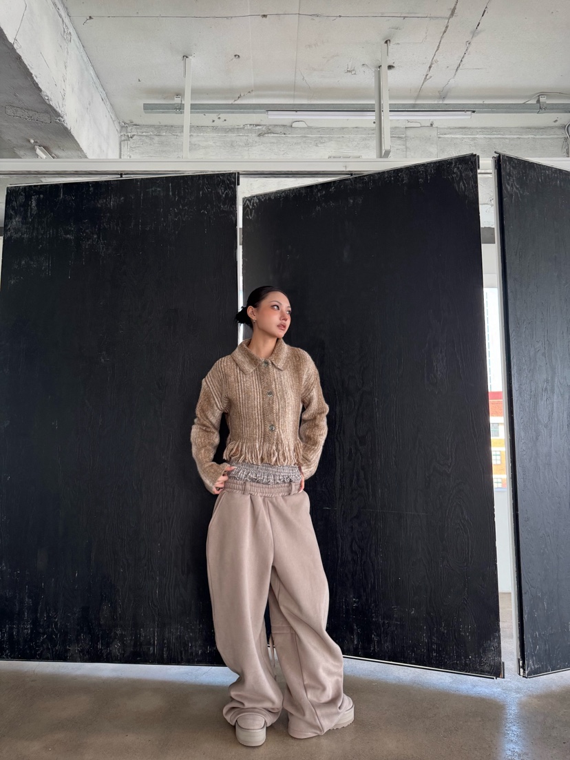 SEEOT東大門㊣直郵女裝新品25秋冬人氣推薦休閑褲男女同款寬松SEEOT休閑褲