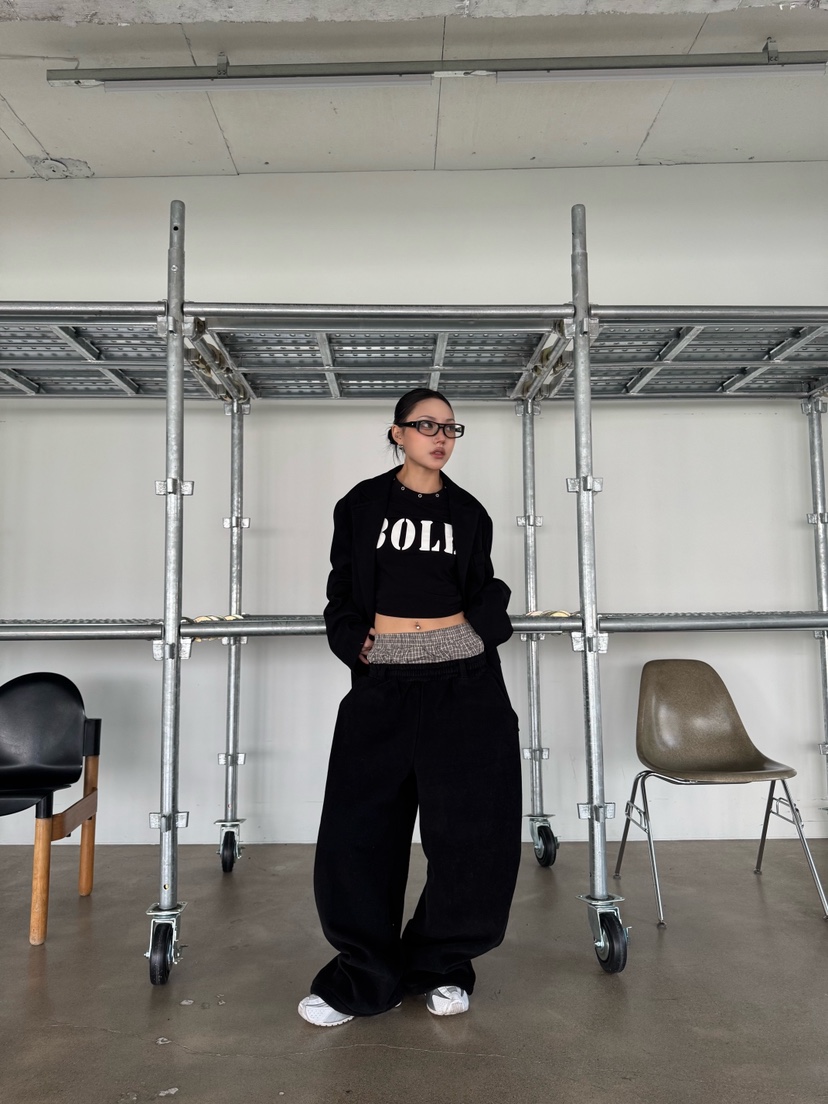 SEEOT東大門㊣直郵女裝新品25秋冬人氣推薦休閑褲男女同款寬松SEEOT休閑褲