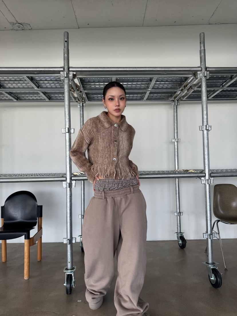 SEEOT東大門㊣直郵女裝新品25秋冬人氣推薦休閑褲男女同款寬松SEEOT休閑褲圖色3