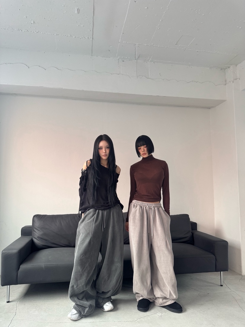 SEEOT東大門㊣直郵女士新款熱賣職業25秋冬時尚休閑褲男女同款GGD休閑褲