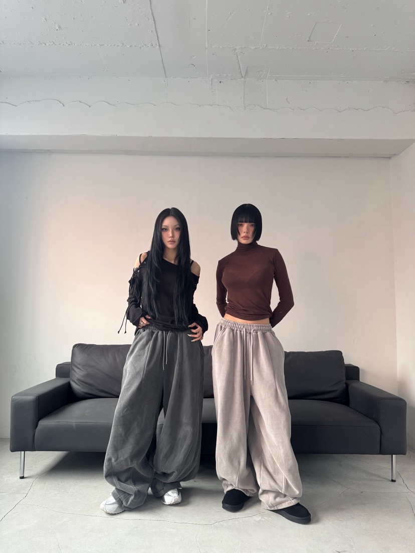 SEEOT東大門㊣直郵女士新款熱賣職業25秋冬時尚休閑褲男女同款GGD休閑褲