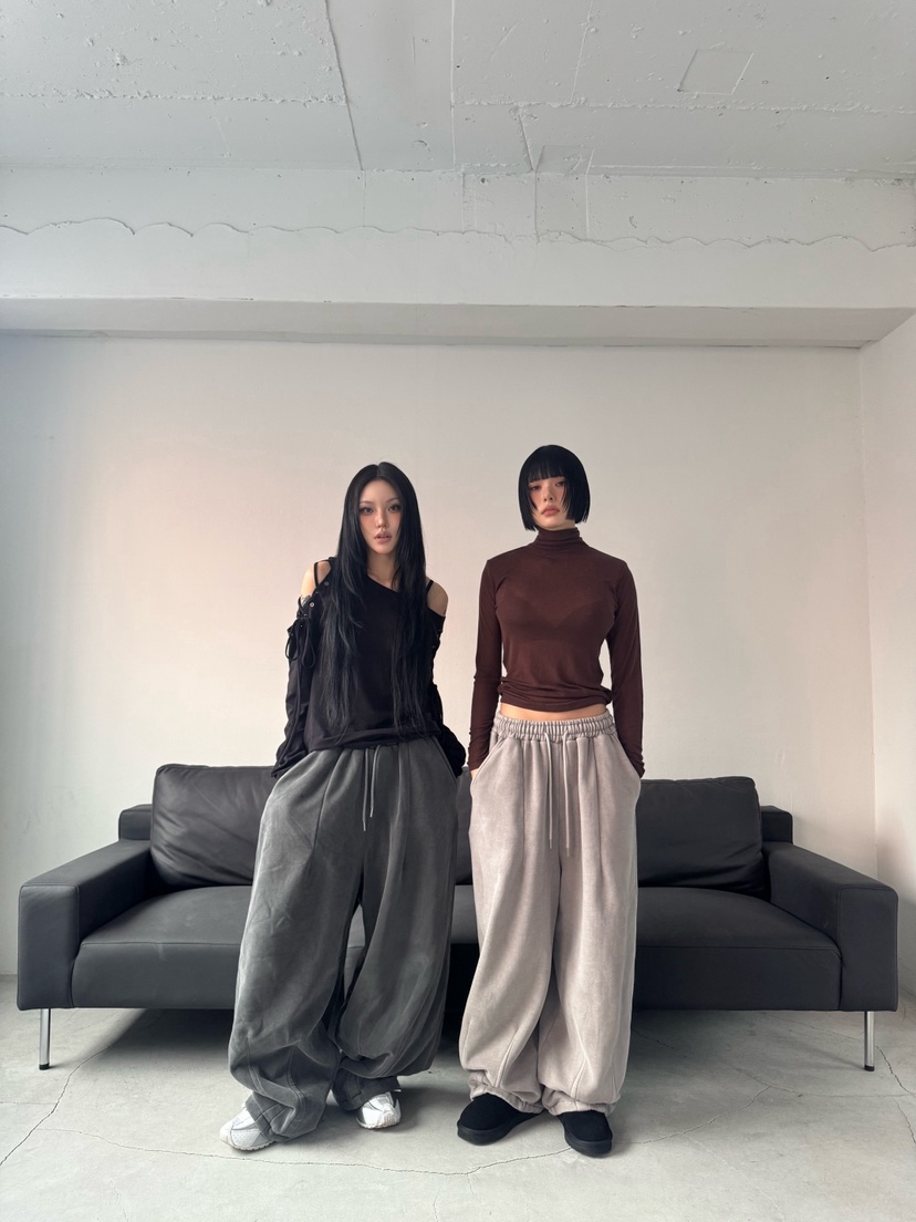 SEEOT東大門㊣直郵女士新款熱賣職業25秋冬時尚休閑褲男女同款GGD休閑褲