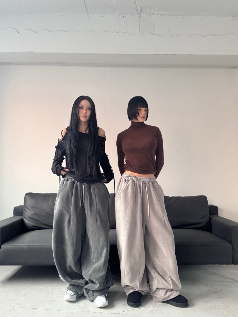 SEEOT東大門㊣直郵女士新款熱賣職業25秋冬時尚休閑褲男女同款GGD休閑褲