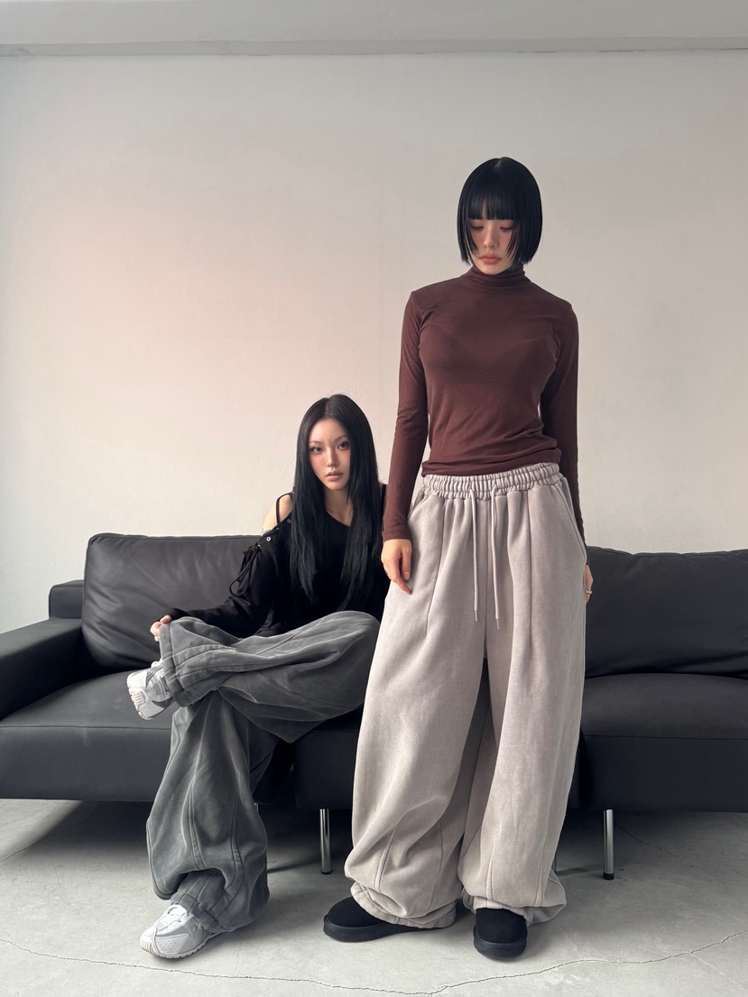 SEEOT東大門㊣直郵女士新款熱賣職業25秋冬時尚休閑褲男女同款GGD休閑褲