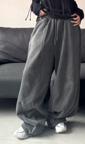 SEEOT東大門㊣直郵女士新款熱賣職業25秋冬時尚休閑褲男女同款GGD休閑褲圖色1