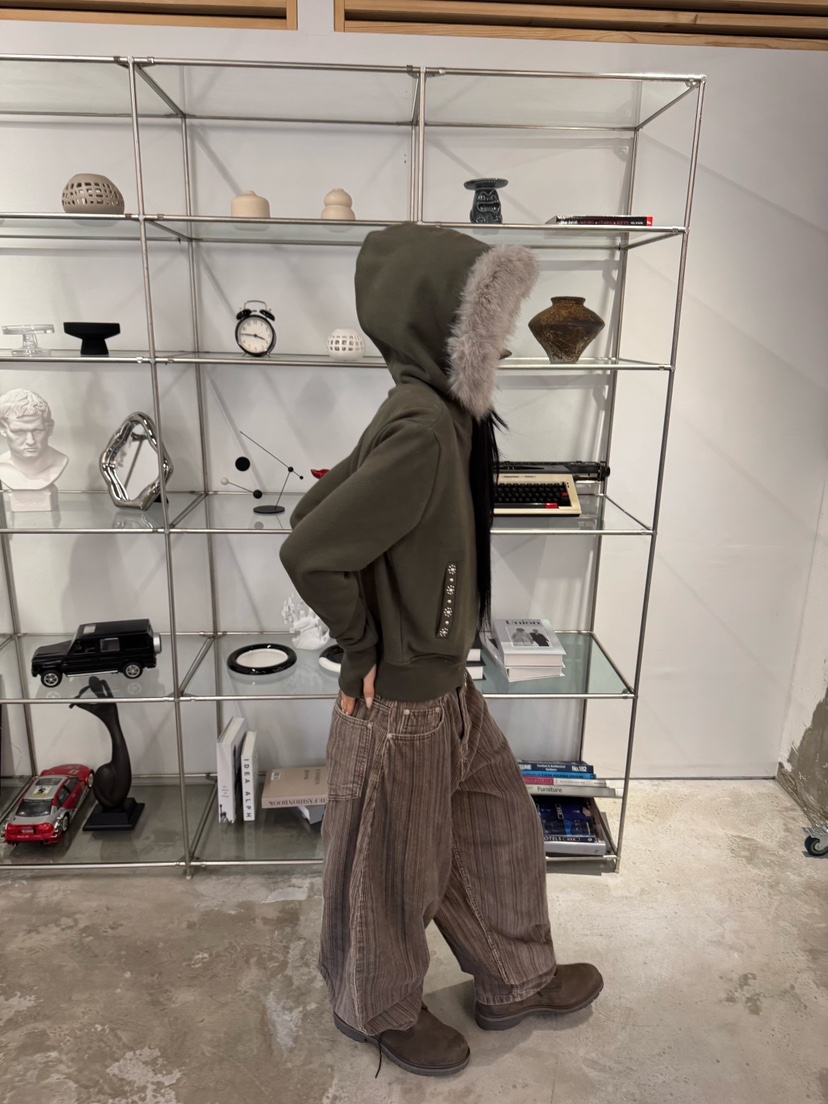 SEEOT韓國代購㊣女士新款人氣休閑熱賣推薦休閑褲男女同款條紋SEEOT休閑褲