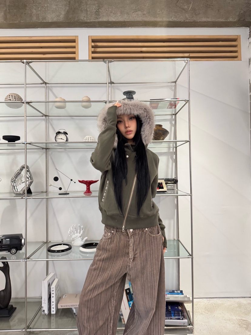 SEEOT韓國代購㊣女士新款人氣休閑熱賣推薦休閑褲男女同款條紋SEEOT休閑褲