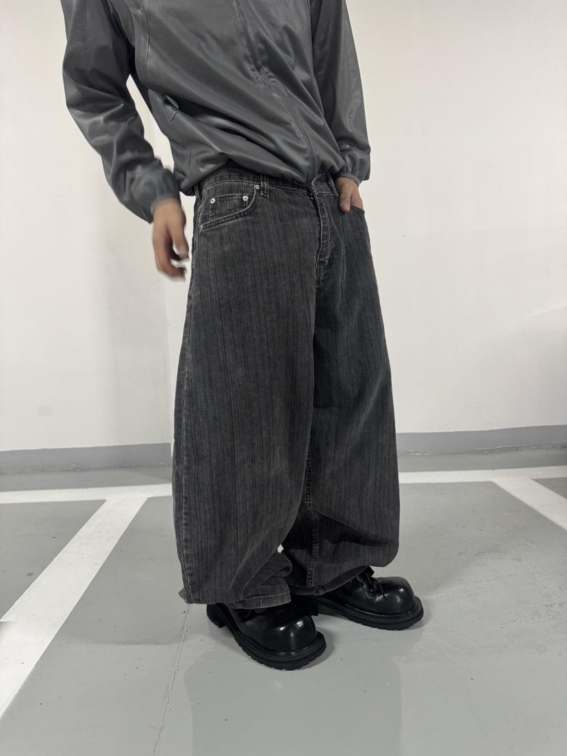 SEEOT韓國代購㊣女士新款人氣休閑熱賣推薦休閑褲男女同款條紋SEEOT休閑褲圖色3